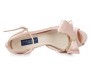 * Brianna Nude Pink Satin With Bow Wedding Shoes (Ready Stock)