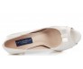 * Colette Ivory White Satin Contrast Wedding Shoes (Ready Stock)